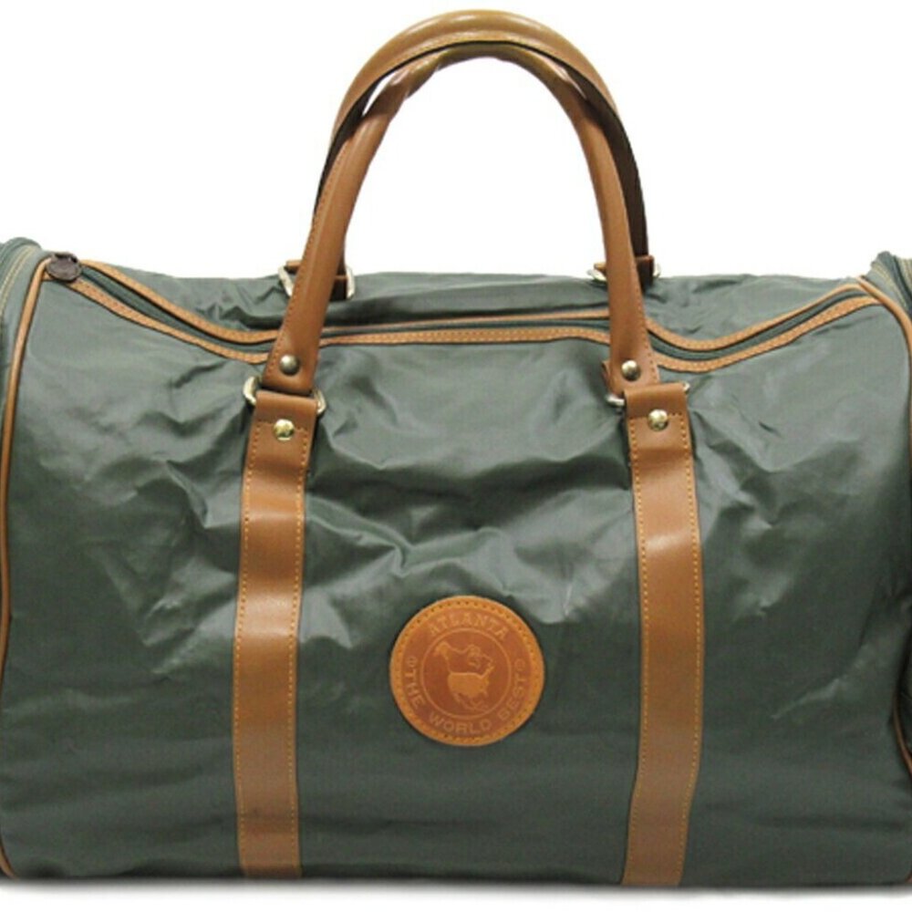 Atlanta the World Best Boston Bag Logo Baga Authentic USED Q797